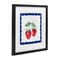 Stupell Industries Summer Bordered Strawberries Framed Print Under Glass, design by Lucille Price